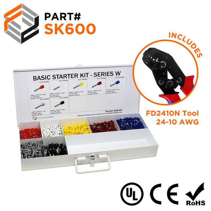 SK600 - Basic Starter Kit - W Series + FD2410N Tool - Ferrules Direct