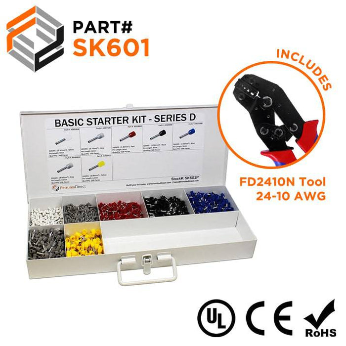 SK601 - Basic Starter Kit - D Series + FD2410N Tool - Ferrules Direct