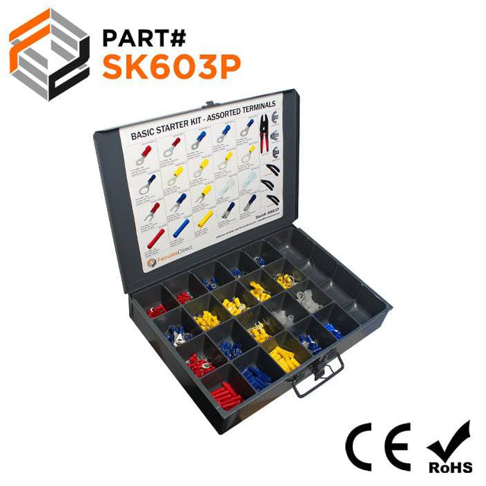 SK603P - Assorted Terminals Starter Kit - No Tool - Ferrules Direct