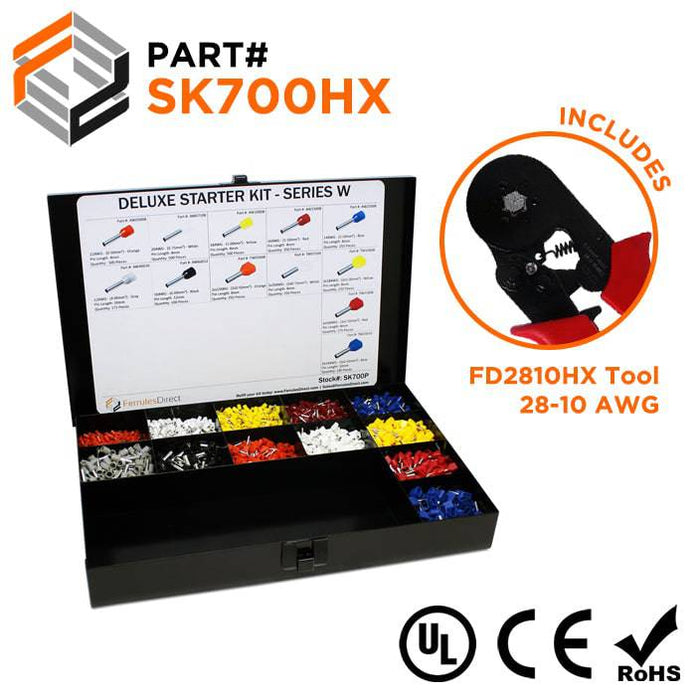 SK700HX - Deluxe Starter Kit + FD2810HX Tool - W Series - Ferrules Direct