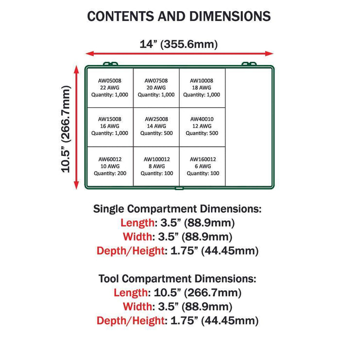 SK900 - Single Insulated Wire Ferrule Ultimate Kit + FD2410N & FD1006N Tools - W Series - Ferrules Direct