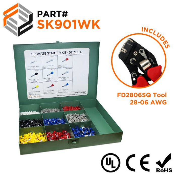 SK901WK - Ultimate Ferrule Kit + FD2806SQ Tool - D Series - Ferrules Direct