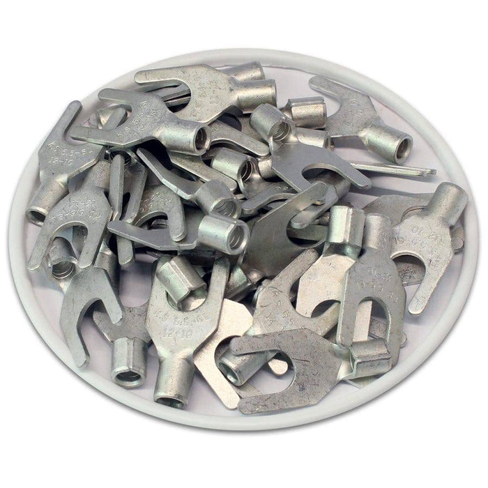 SNBL5-6 - Non Insulated Brazed Spade Terminals - 12-10 AWG - 1/4" Stud - Ferrules Direct