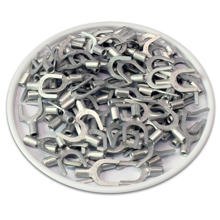 SNBS1-6 - Non Insulated Brazed Spade Terminals - 22-16 AWG - 1/4" Stud - Ferrules Direct