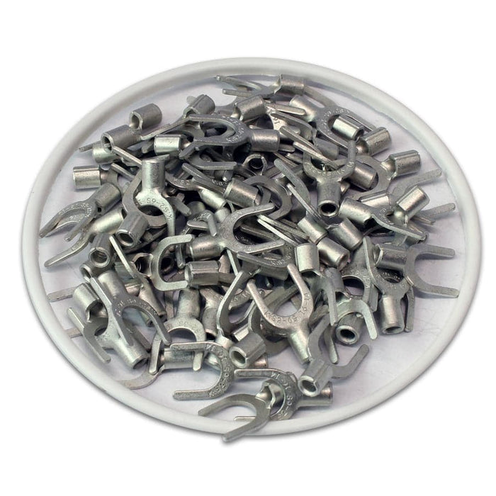 SNBS2-6 - Non Insulated Brazed Spade Terminals - 16-14 AWG - 1/4" Stud - Ferrules Direct