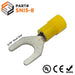 SNI5-8 - Polycarbonate Fork Terminals - 12-10 AWG - 5/16" Stud - Yellow - Ferrules Direct
