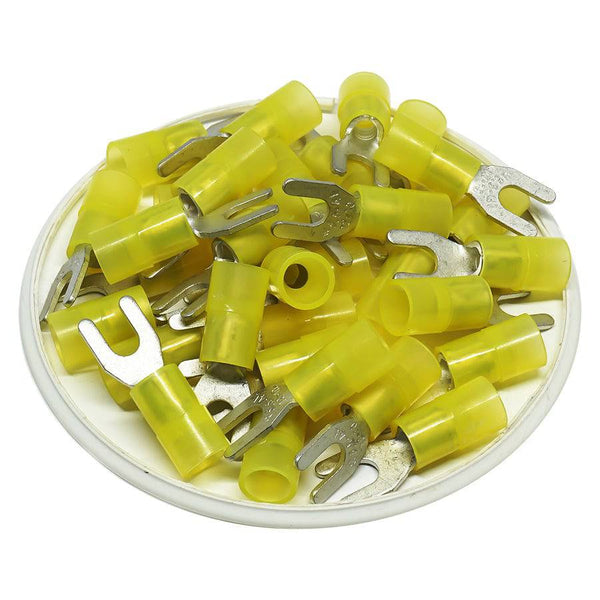 BLOCK SPADE NON-INSULATED TERMINAL 22-18 AWG #8 100PK - View #3