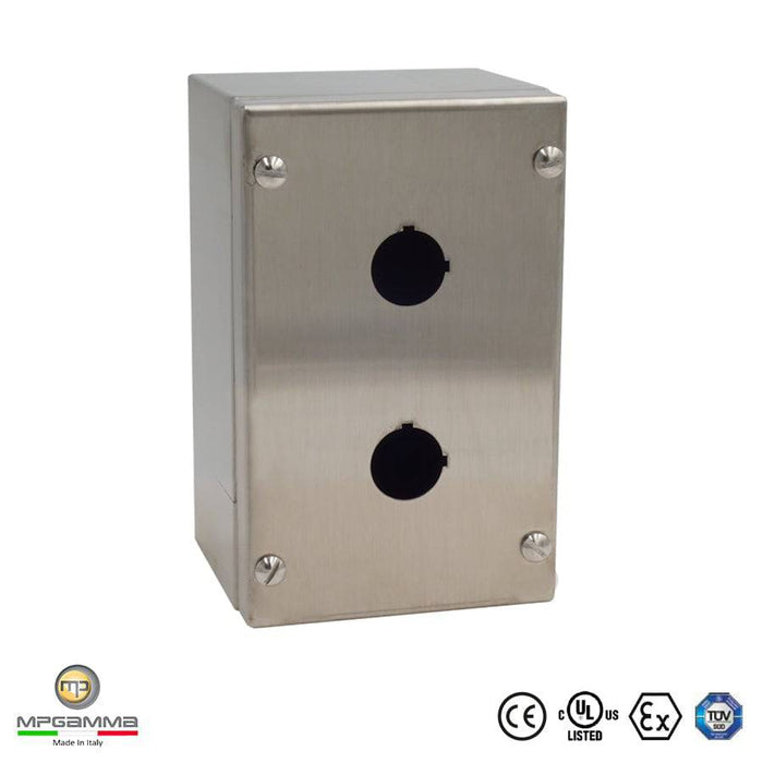 MPGamma SPN10169 - Push Button Panel, Size: 4" x 6" x 3.5", 304 Stainless Steel, UL Listed - Ferrules Direct