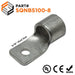 SQNBS100-8 - Squared Tongue Ring Terminals - 4/0 AWG - 5/16" Stud - 5 pieces - Ferrules Direct