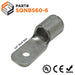 SQNBS60-6 - Squared Tongue Ring Terminals - 1/0 AWG - 1/4" Stud - 10 pieces - Ferrules Direct
