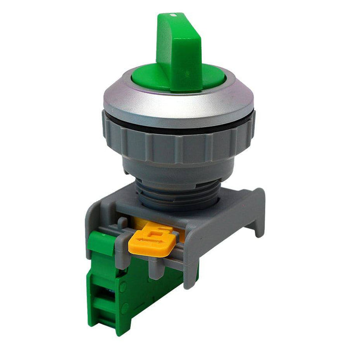 SS30-1/O-GN - Twist Knob Switch - 1 Contact (1/O) - 2 Positions (0-1) - Green - Ferrules Direct