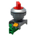 SS30-1/O-RD - Twist Knob Switch - 1 Contact (1/O) - 2 Positions (0-1) - Red - Ferrules Direct