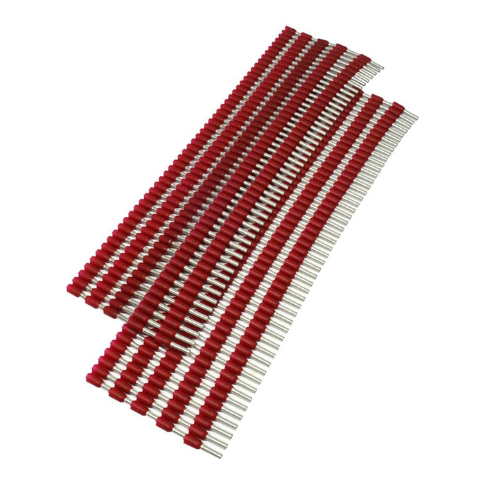 SW15008 - Strips of Ferrules - 16 AWG - Red - 500pcs - Ferrules Direct