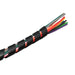 SWF06B - Fire Retardant Spiral Wrap - 1/4" (6mm) - Black - Ferrules Direct