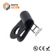 UC0B - Strap Type Cable Clamps - 17 x 9.6mm (0.66 x 0.38") - Black - Ferrules Direct