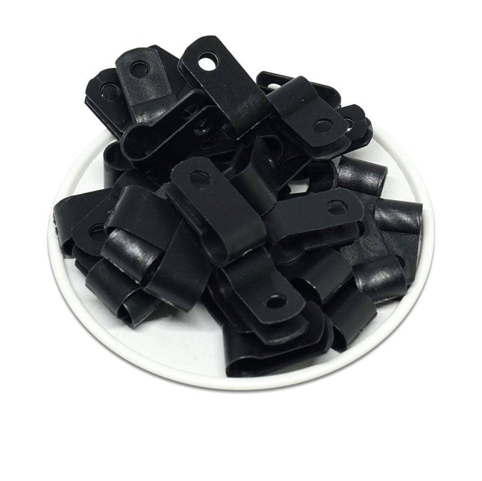 UC1B - Strap Type Cable Clamps - 20 x 10.1mm (0.79 x 0.40") - Black - Ferrules Direct