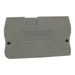 UJ515-25G End Cover for UJ525/UJ515 Spring-cage Terminal Block - Gray - Ferrules Direct