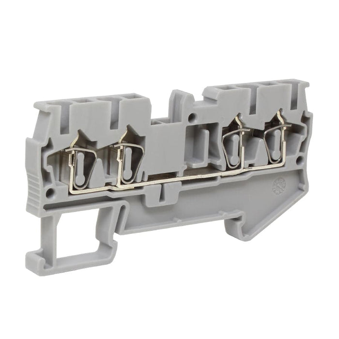 UJ525-2X2 - Double In Double Out Terminal Block Spring Cage - 2.5mm - Ferrules Direct