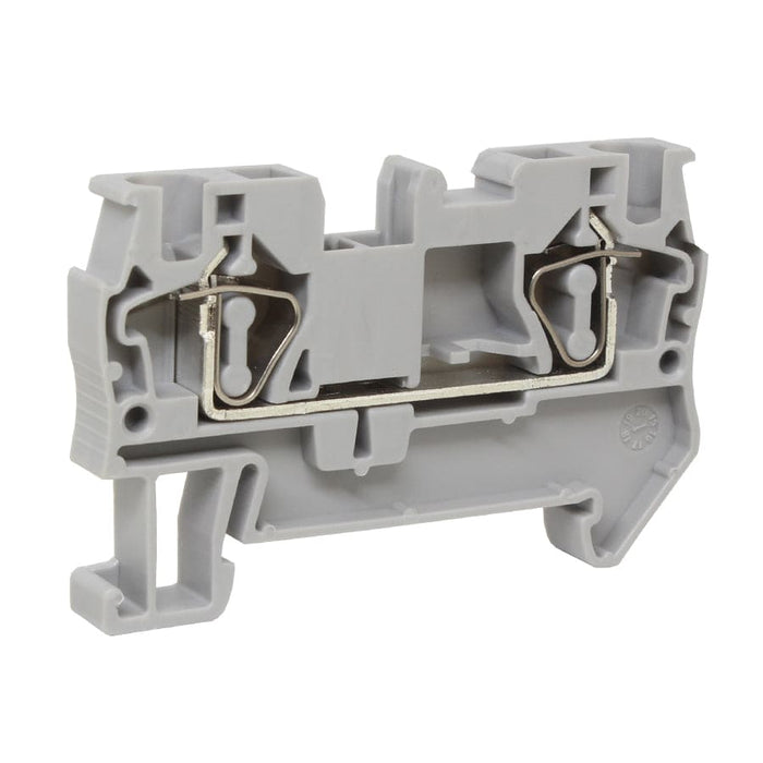 UJ54 - Spring-cage Terminal Block - 4.00mm² Cross Section - Gray