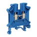 UKJ25BU - Screw Clamping Feed-Thru Terminal Block - Blue 2.5mm - Ferrules Direct