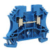 UKJW4BU - Screw Clamping Feed-Thru Terminal Block - Blue 4mm - Ferrules Direct