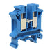 UKJ10BU - Screw Clamping Feed-Thru Terminal Block - Blue 10mm - Ferrules Direct