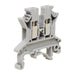 UKJ25N - Screw Clamping Feed-Thru Terminal Block - Gray 2.5mm - Ferrules Direct
