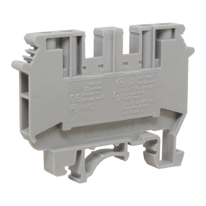 UKJ42X2 - Double In Double Out Terminal Block - 4mm