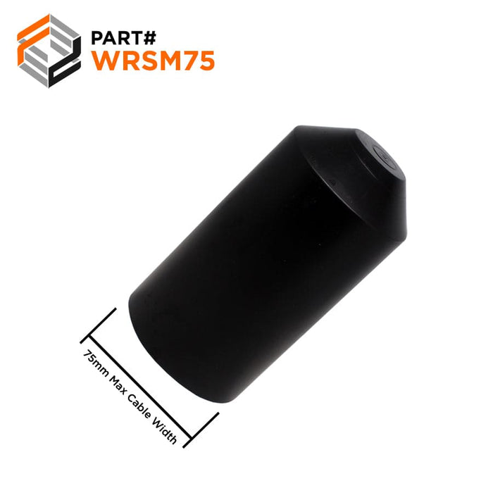 WRSM75 - Heat Shrinkable End Cap - 75/30mm (2.95/1.18") - Ferrules Direct