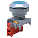 XB30-1/C-BL - 1/C - 30mm Flat Head Push Button Switch - Blue - Ferrules Direct