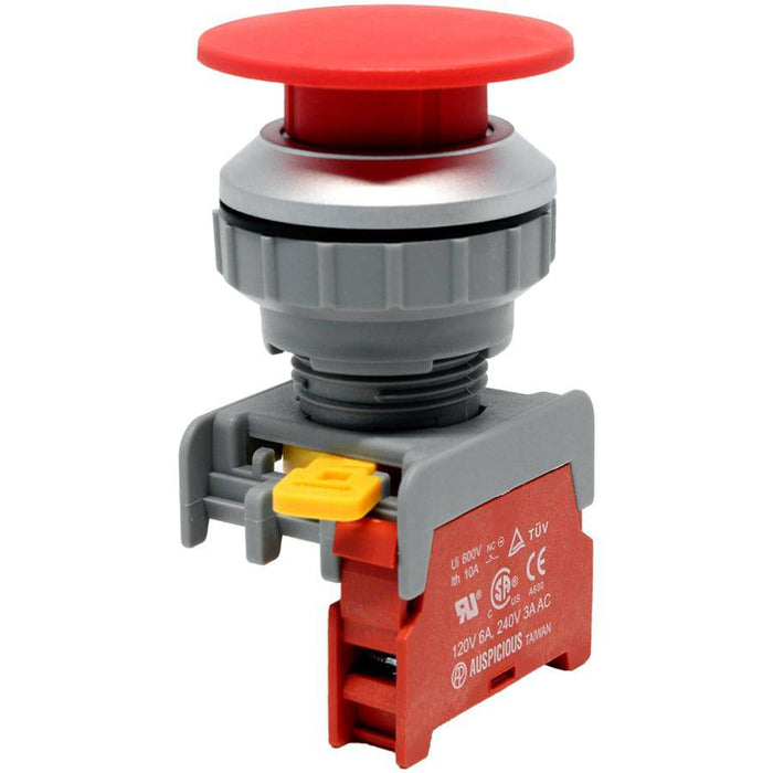 XE30-1/C-RD - Push Button - 1 Contact (1/C) - 30mm - Red - Ferrules Direct