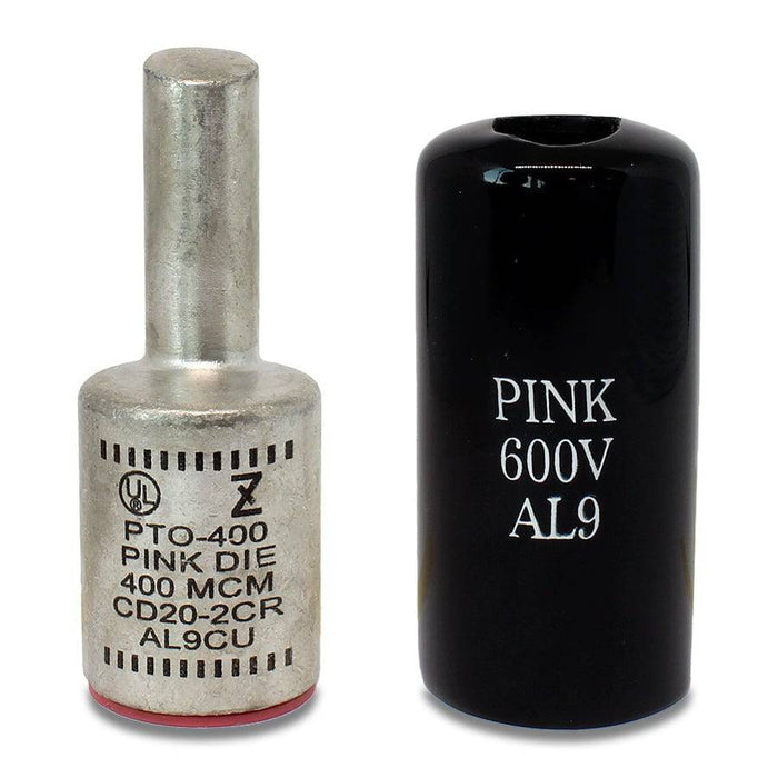 ZPTO400 - Offset Aluminum Compression Pin Adapter - 400MCM - Pink, 1 ...