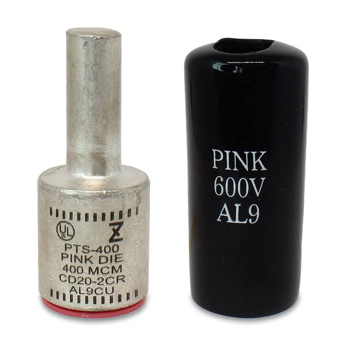 ZPTS400 - Aluminum Compression Pin Adapter - 400MCM - Pink, 1 Piece ...