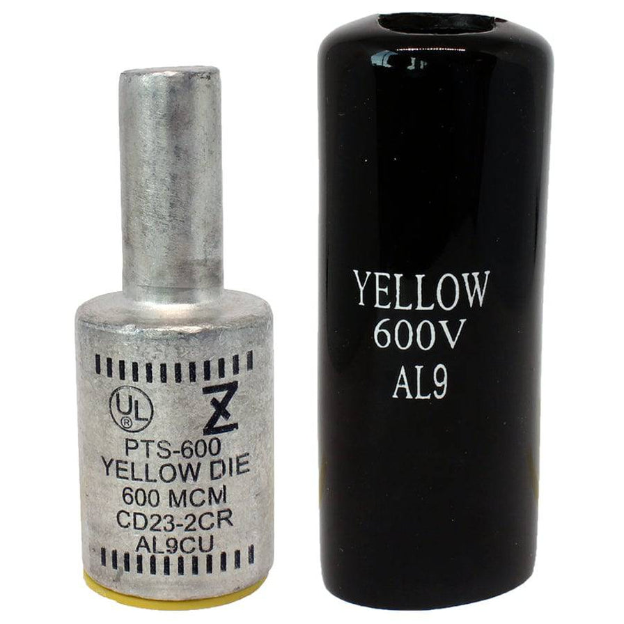 ZPTS600 - Aluminum Compression Pin Adapter - 600MCM - Yellow, 1 Piece ...