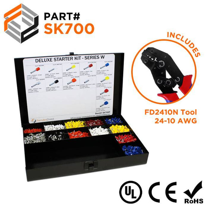 SK700 - Deluxe Starter Kit + FD2410N Tool - W Series - Ferrules Direct