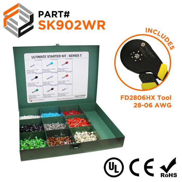 SK902WR - Ultimate Ferrule Kit + FD2806HX Tool - T Series - Ferrules Direct