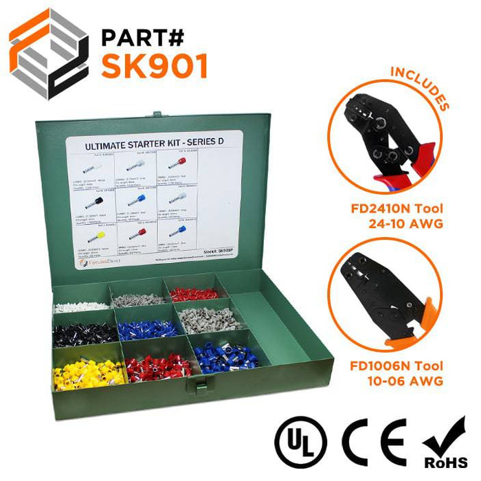 SK901 - Ultimate Ferrule Kit + FD2410N & FD1006N Tools - D Series - Ferrules Direct