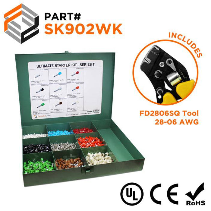 SK902WK - Ultimate Ferrule Kit + FD2806SQ Tool - T Series - Ferrules Direct