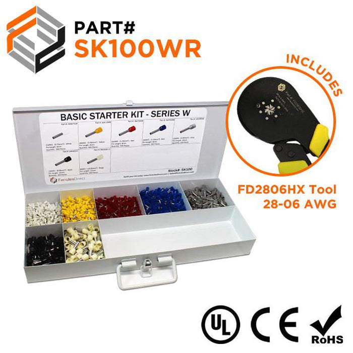 SK100WR - Heavy Duty Starter Kit + FD2806HX Tool - W Series - Ferrules Direct
