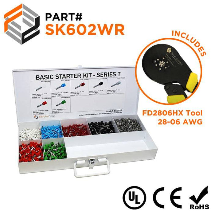 SK602WR - Basic Starter Kit - T Series + FD2806HX Tool - Ferrules Direct