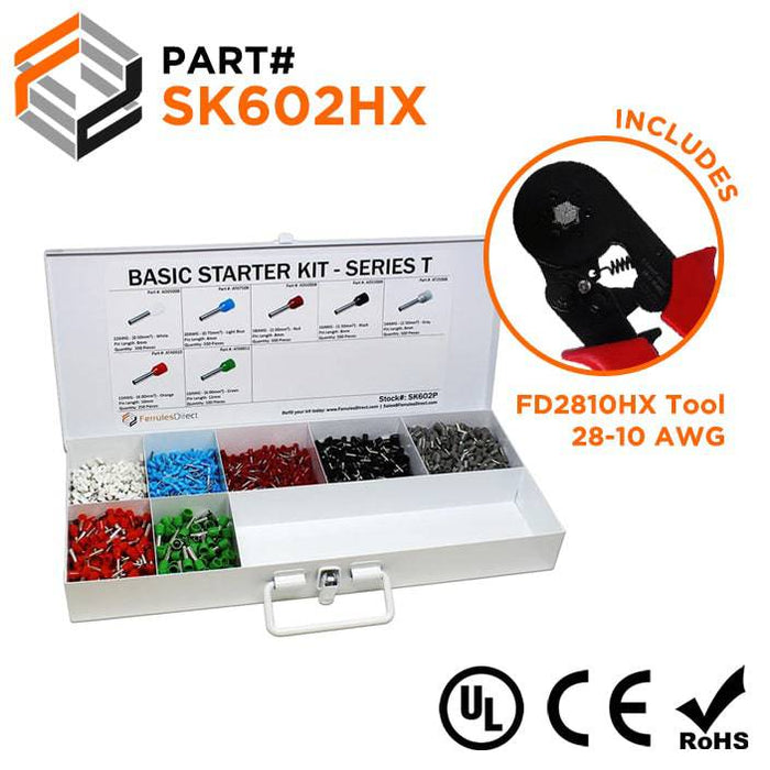 SK602HX - Basic Starter Kit - T Series + FD2810HX Tool - Ferrules Direct