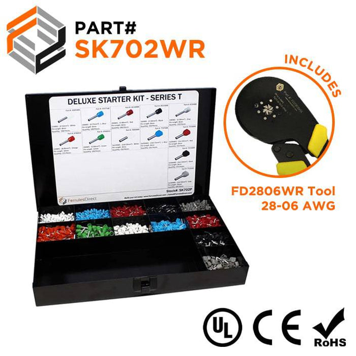 SK702WR - Deluxe Starter Kit + FD2806HX Tool - T Series - Ferrules Direct